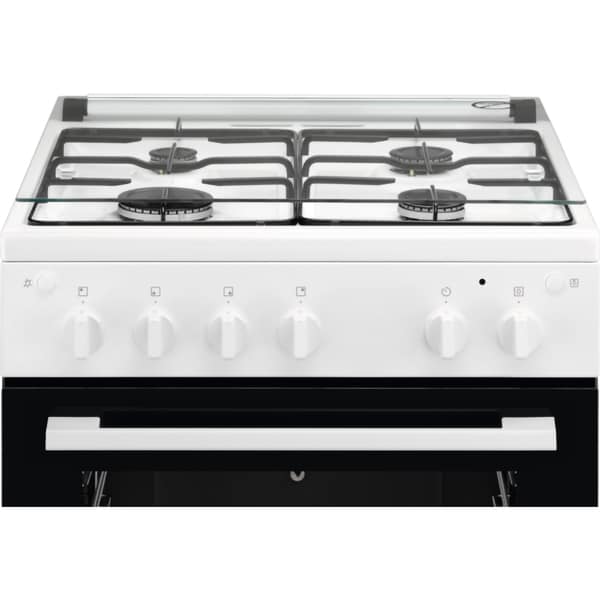Aragaz ELECTROLUX LKG604002W, 4 Arzatoare, Gaz, L 60 cm, Grill, Rotisor, Alb