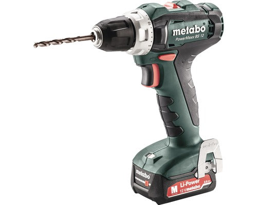 Masina De Gaurit si Insurubat Cu Acumulator Metabo Powermaxx Bs 12 12v Max. 40nm, 2 Acumulatori