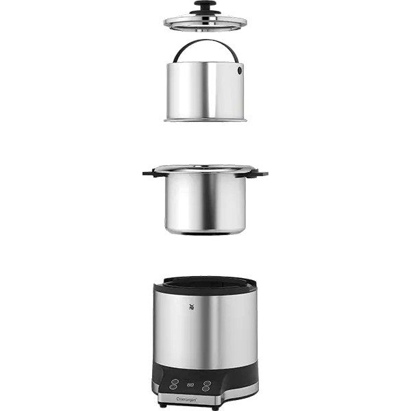 Aparat de gatit la aburi WMF Kitchenminis 415260011, 1l, 220W, Argintiu-Negru