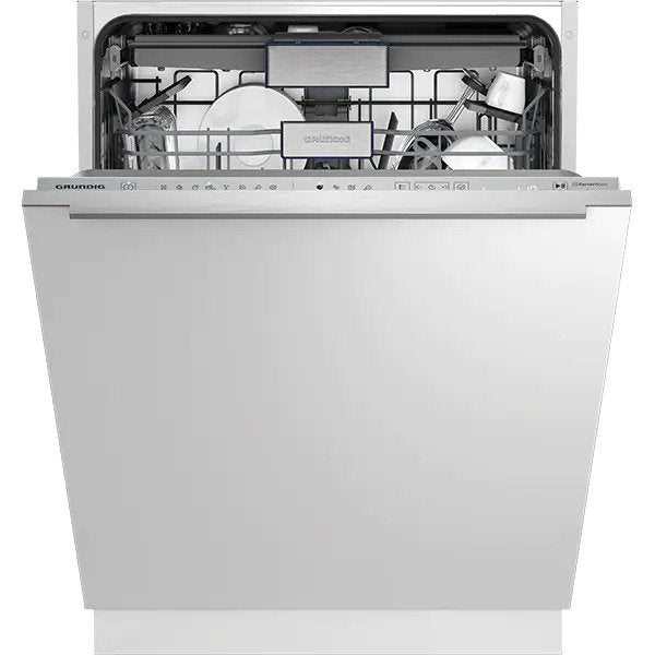 Masina de Spalat Vase Incorporabila GRUNDIG GNVP4631B, CornerWash, 16 seturi, 8 programe, 60 cm, Clasa C, Inox