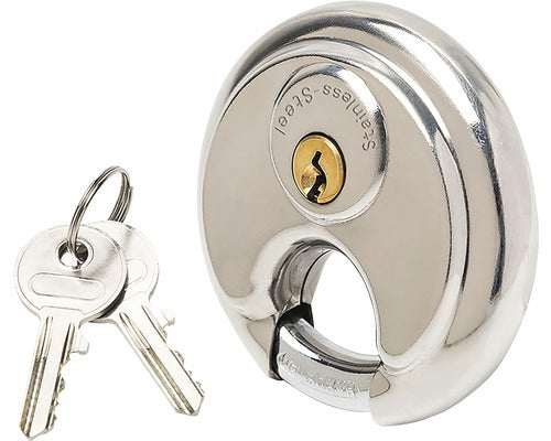 Lacat Otel Inoxidabil 70mm, Belciug Ø9, 5mm, 2 Chei