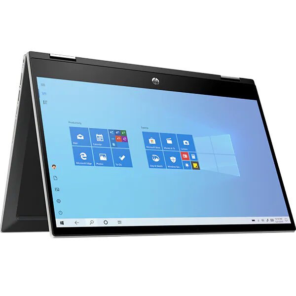 Laptop 2 in 1 HP Pavilion x360 14-dw1023na, Intel Core i7-1165G7 pana la 4.7Ghz, 14" Full HD Touch, 8GB, SSD 256GB, Intel Iris Xe, Windows 10 Home, Argintiu