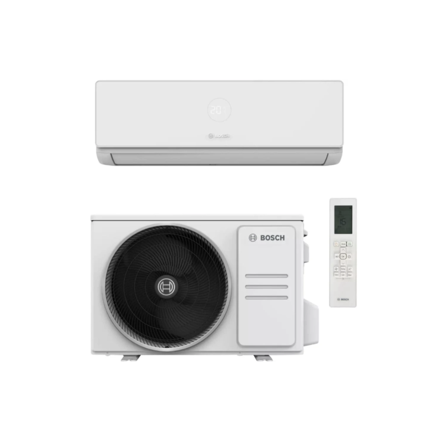 Aparat de aer conditionat Bosch Climate 4000i, 18000 BTU, CL4000iU W 52 E - CL4000i 52 E, A++ A++, WI-FI Ready, Ionizare, Follow me, Wind avoid me, Auto-diagnoza, Alb