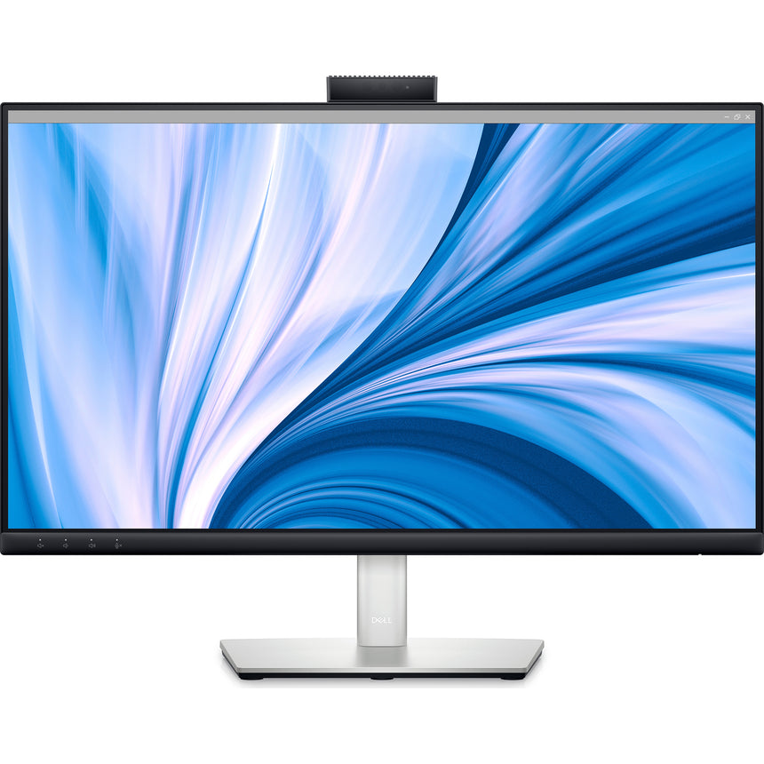 Monitor Video Conferinta LED IPS Dell C2423H 23.8", Full HD (1920x1080), 60Hz, 5ms, Webcam, Microfon, Boxe 5W, Hub USB, HDMI, DisplayPort, Pivot, VESA, negru