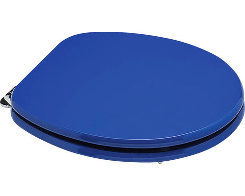 Capac WC universal SAVINIDUE, inchidere simpla, albastru 49,3x37,5 cm