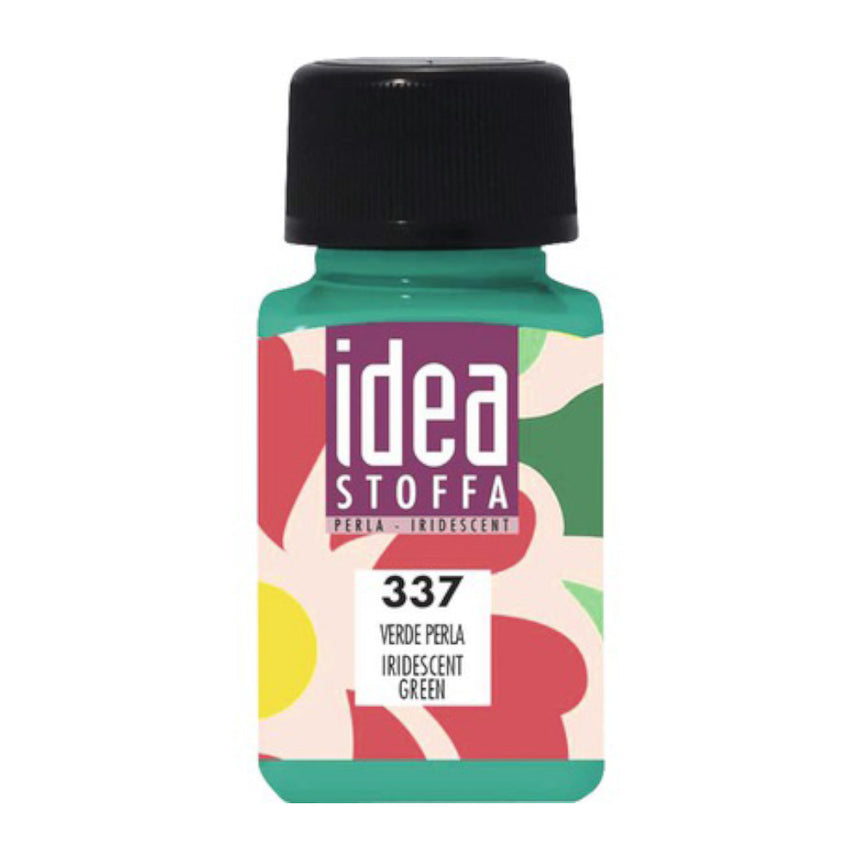 Vopsea Decorativa pentru Tesaturi Idea Stoffa Maimeri - Verde Perla - 60 ml