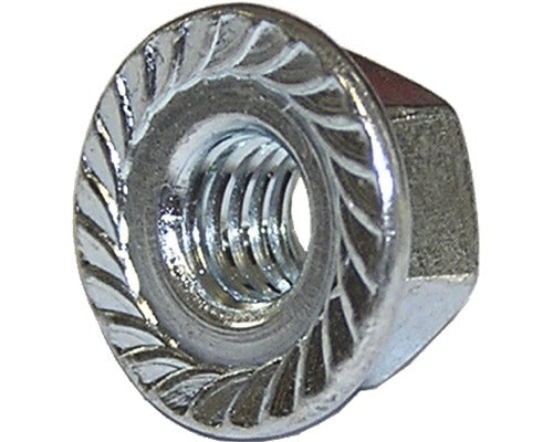 Piulite Hexagonale Cu Flansa Autoblocare Dresselhaus M6 Din6923 Otel Zincat, 100 Bucati
