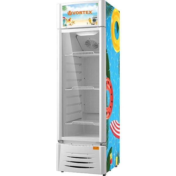 Vitrina frigorifica VORTEX VO1018, 211 l, H 174.7 cm, Alb