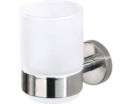 Pahar baie cu suport Tiger Boston, inox, 10 cm