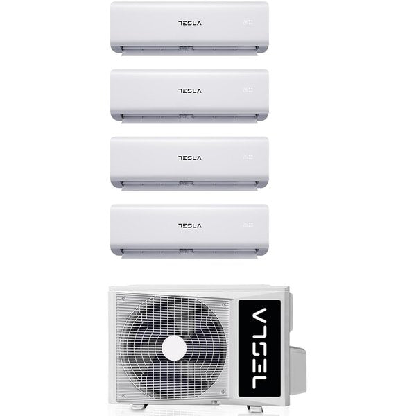 Sistem Aer Conditionat pentru 4 Incaperi, TESLA TGS-D36V99912W, 28000 BTU, A++/A+, Wi-Fi, Alb