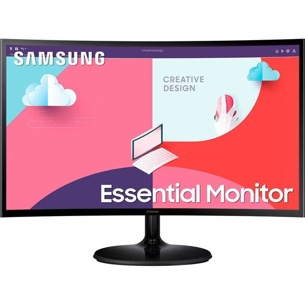 Monitor, Samsung, S24C360EAU, LED, 24", FHD, VA, 60 Hz, 4 ms, Curbat, 250 cd/m2, 3000:1, HDMI, Negru