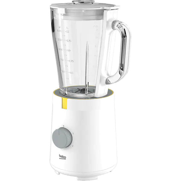 Blender Beko TBN62608W, 600 W, 1.5 L, 2 viteze, Functie zdrobire gheata, Alb