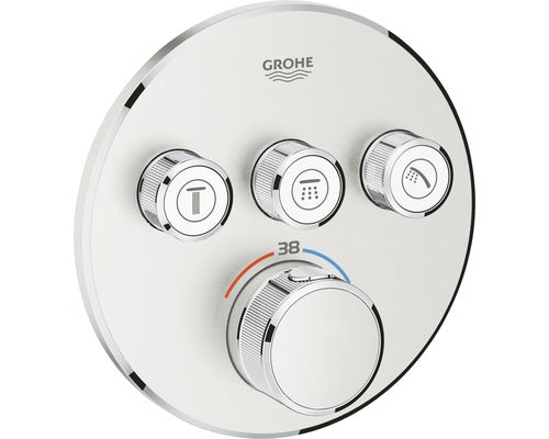 Baterie Dus Incastrata Cu Termostat Grohe Grohterm Smartcontrol 29121dco Inox