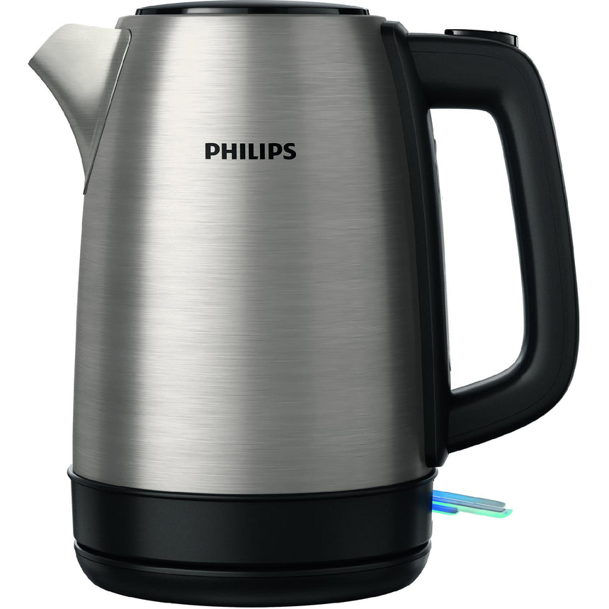Fierbator Philips HD9350/90, 1850W, 1.7L,fara fir cu baza Pirouette 360°, Filtru cu microsita, lampa de control, sistem de siguranta impotriva incalzirii in gol, Argintiu