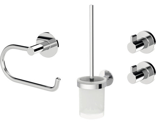 Set accesorii pentru baie Lenz Vida 4 piese crom