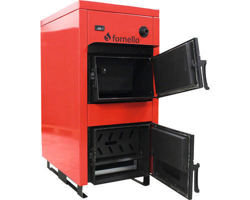 Cazan / Centrala Pe Lemne, Brichete Fornello Eco Energy Wb 25 Kw 100x48,8x122 Cm