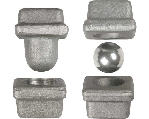 Balamale Cu Pivot Pentru Porti Metalice Superior Si Inferior Cu Bila Ibfm 40x40 Mm