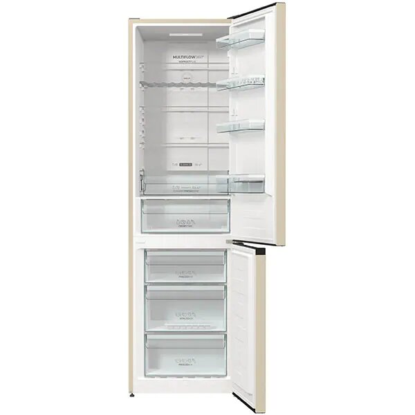 Combina frigorifica GORENJE NRK6202AC4 , No Frost Plus, 331 l, H 200 cm, Clasa A++, Crem