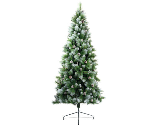 Brad De Craciun Artificial Lafiora Montana H 180 Cm Verde/alb