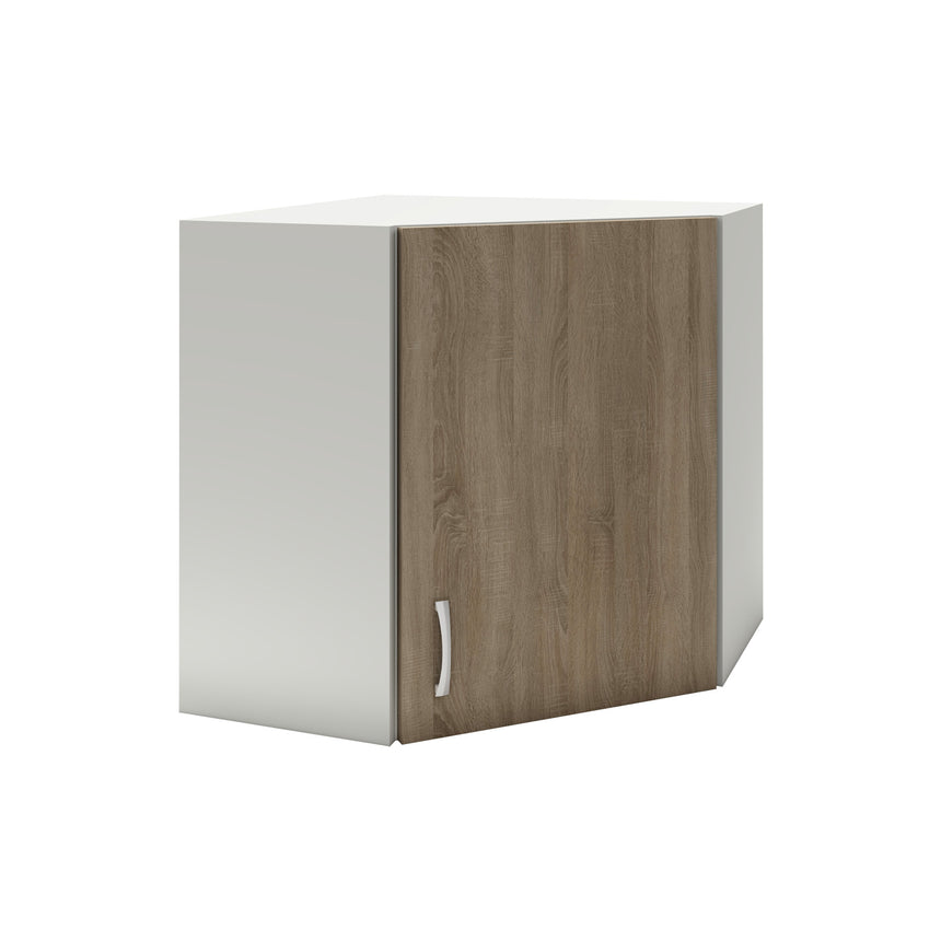 Corp Superior Colt haaus Karo, Stejar Somona Inchis/Alb, 60 x 60 x 60 cm