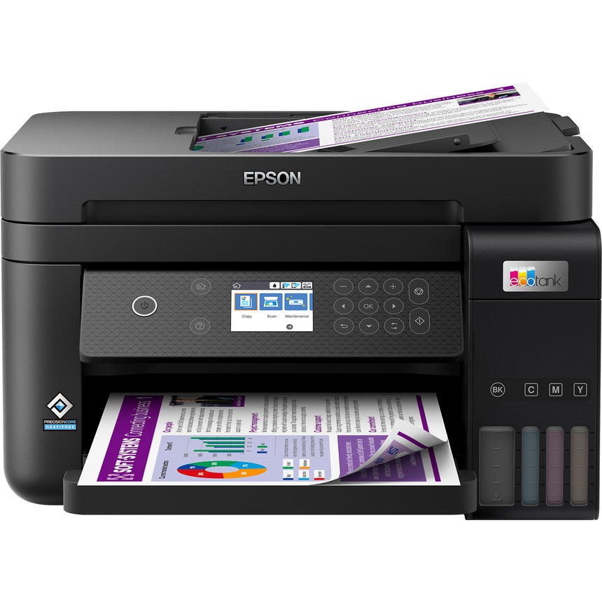Multifunctional Inkjet color CISS Epson EcoTank L6270, A4, ADF, Wireless, Negru