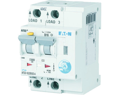 Intreruptor Automat Cu Protectie Diferentiala & Arc Electric Eaton Xpole Afdd 2p 16a 10ka/30ma, Curba B, Tip A