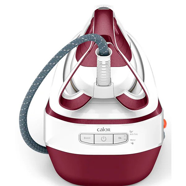 Statie de Calcat Tefal Pro Express Ultimate GV9711E0, 3000W, 590g/min, 1200ml, talpa Durilium, Visiniu-Alb