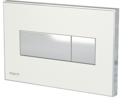 Clapeta de actionare WC incastrat Veporit Square 1,02" alb