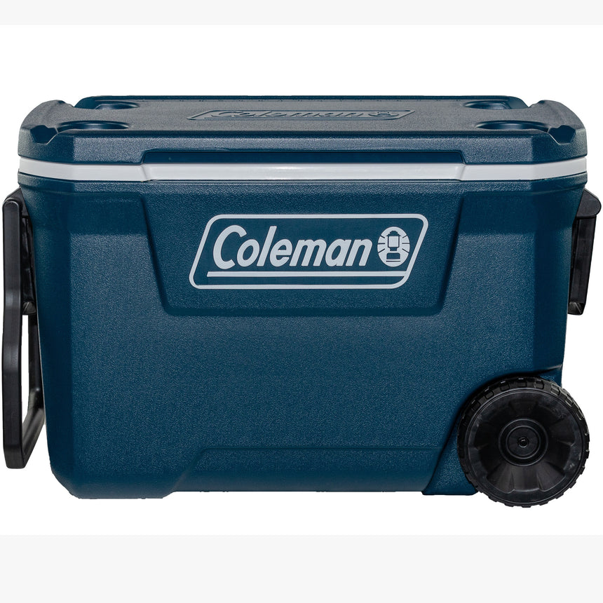Lada frigorifica pasiva cu roti Coleman Xtreme 62QT, 70x40x46 cm, 58 litri, bleumarin