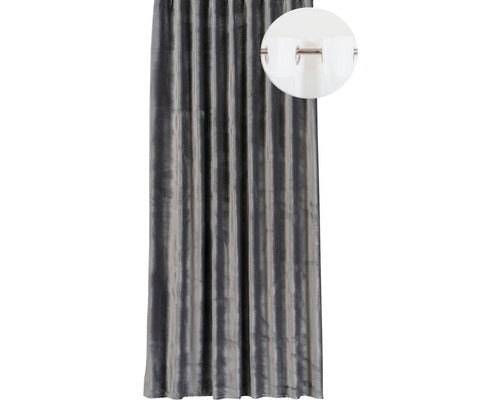 Draperie Cu Inele Castellano Gri Inchis 140x245 Cm