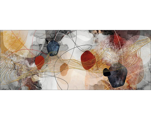 Tablou Canvas Lines And Shapes Ix 50x125 Cm