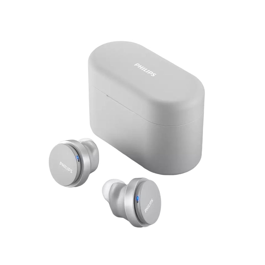 Casti True Wireless Philips TAT8506WT/00, Bluetooth, Waterproof, ANC Pro, Alb