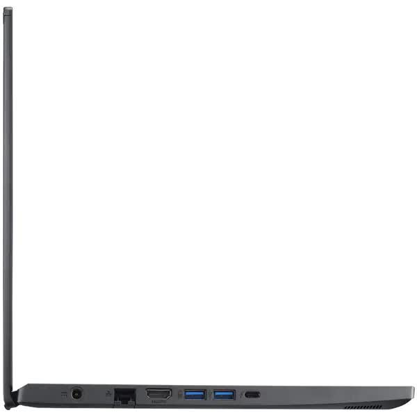 Laptop Gaming ACER Aspire 7 A715-51G-51QS, Intel Core i5-1240P pana la 4.4GHz, 15.6" Full HD, 8GB, SSD 512GB, NVIDIA GeForce RTX 3050 Ti 4GB, Free DOS, Negru