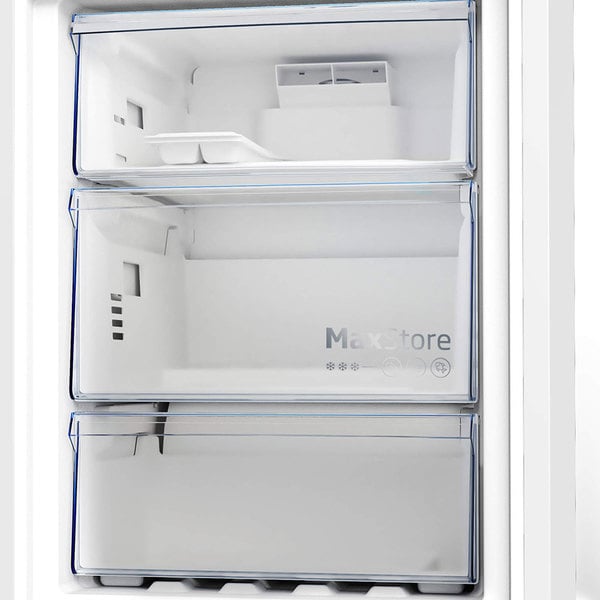 Combina frigorifica Beko B3RCNA364HXBR1, 316 l, No Frost, HarvestFresh, AeroFlow, Kitchen Fit, Everfresh+, Clasa E, 186.5 cm, Inox
