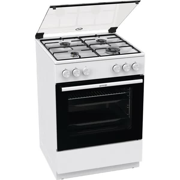 Aragaz GORENJE GG6A10WJ, Gaz, 4 Arzatoare, L 60 cm, Alb