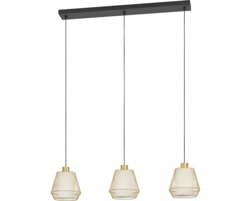 Lustra Ciudadela E27 Max. 3x40w, Auriu/alb