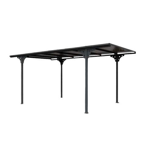 Copertina Auto Carport Platon, Hobby Metal, Aluminiu, Gri antracit, 485x301.5x250 cm