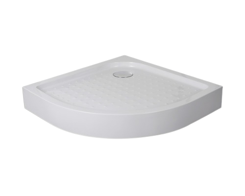 Cadita de dus semirotunda Sanotechnik 90x90x15 cm acril alb