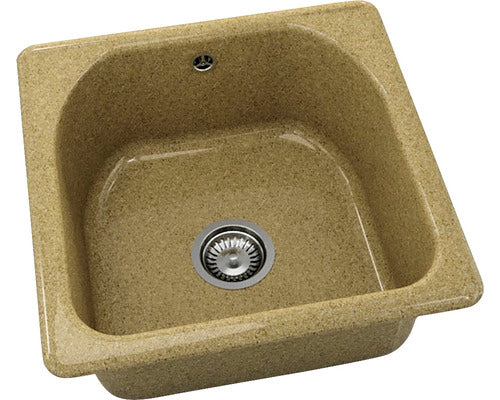 Chiuveta Bucatarie Cu O Cuva Fat Classic 208 51x51 Cm, Fara Picurator, Granixit White Frappe
