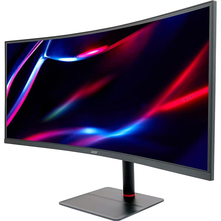 Monitor Gaming curbat LED VA ACER Nitro XV345CURV, 34", UWQHD, 165Hz, AMD FreeSync Premium, HDR10, Clasa F, Negru