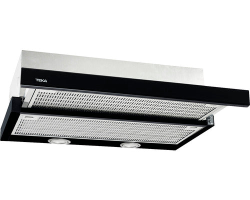 Hota incorporabila telescopica Teka CNL 6415 B, 385 m³/h, 2 trepte putere+ 1 Turbo, Filtre inox, Control electronic, Sistem de iluminare automat, Motor EcoPower, Clasa A, 60 cm, Negru