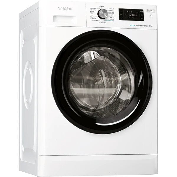 Masina de spalat rufe frontala WHIRLPOOL FFB8448BVEE, 6th sense, FreshCare+, 8kg, 1400rpm, Clasa C, Alb