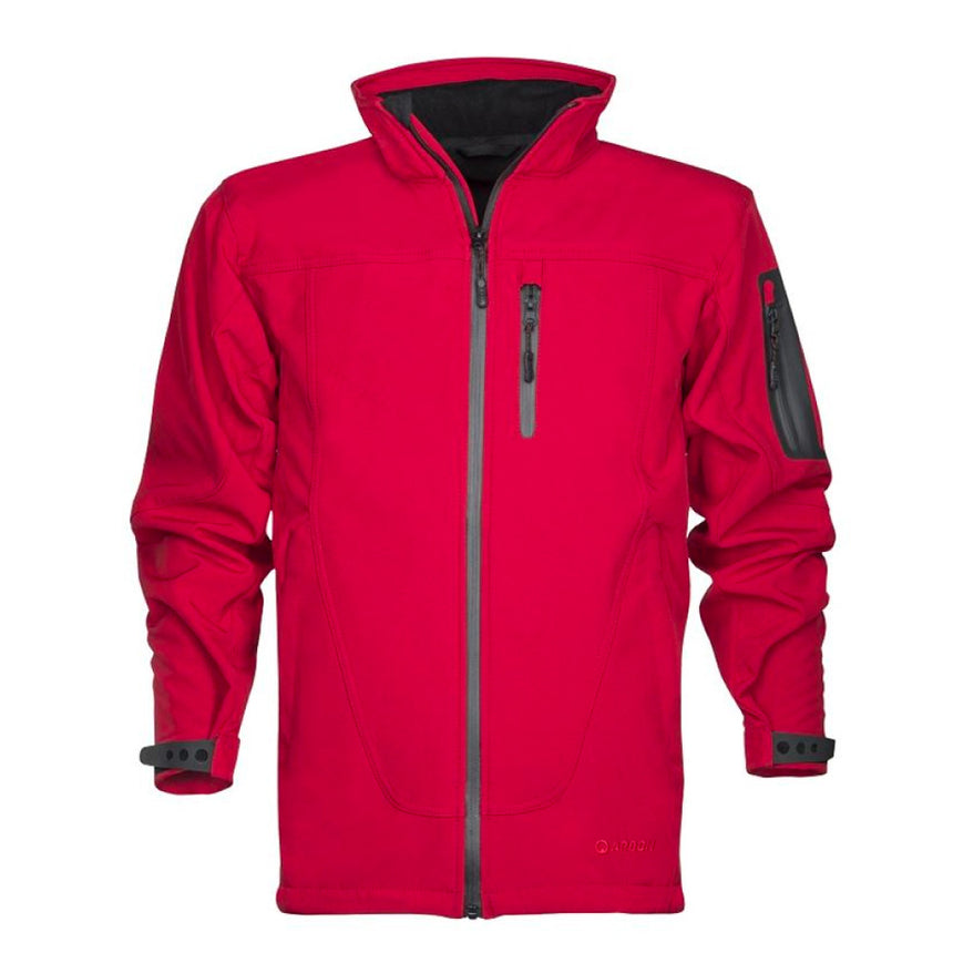 Jacheta de iarna impermeabila rosie cu gluga, softshell, Ardon SPIRIT WINTER XXL NEGRU