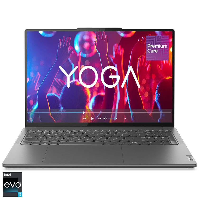 Laptop ultraportabil Lenovo Yoga Pro 9 16IRP8 cu procesor Intel® Core™ i9-13905H pana la 5.4 GHz, 16", 3.2K, Mini LED, 32GB, 1TB SSD, NVIDIA® GeForce RTX™ 4060 8GB GDDR6, Windows® 11 Home, Storm Grey, 3y on-site Premium Care