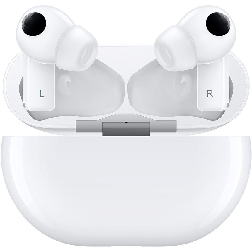 Casti wireless Huawei FreeBuds Pro, Active Noise Cancelling, Ceramic White