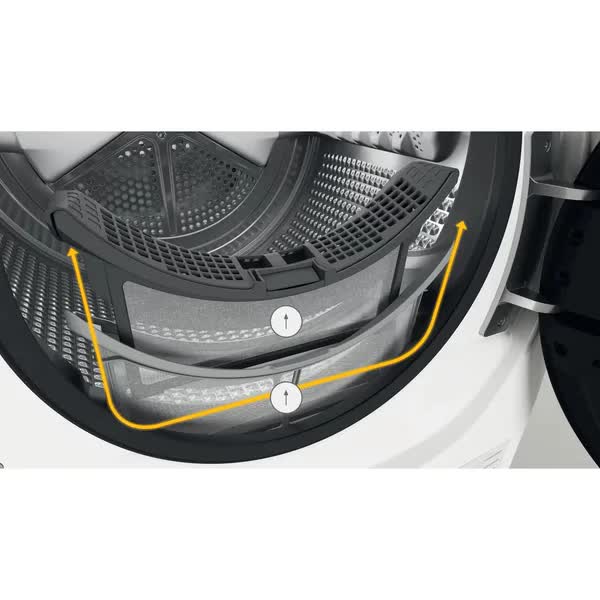 Uscator de rufe Whirlpool W7 D84WB EE, 8 kg, FreshCare, al 6-lea simt, clasa energetica C, spalare rapida, alb