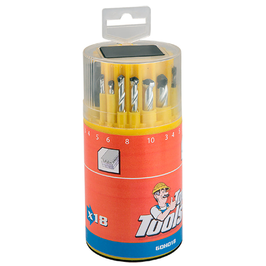 Set 18 burghii metal/beton/lemn, Tools