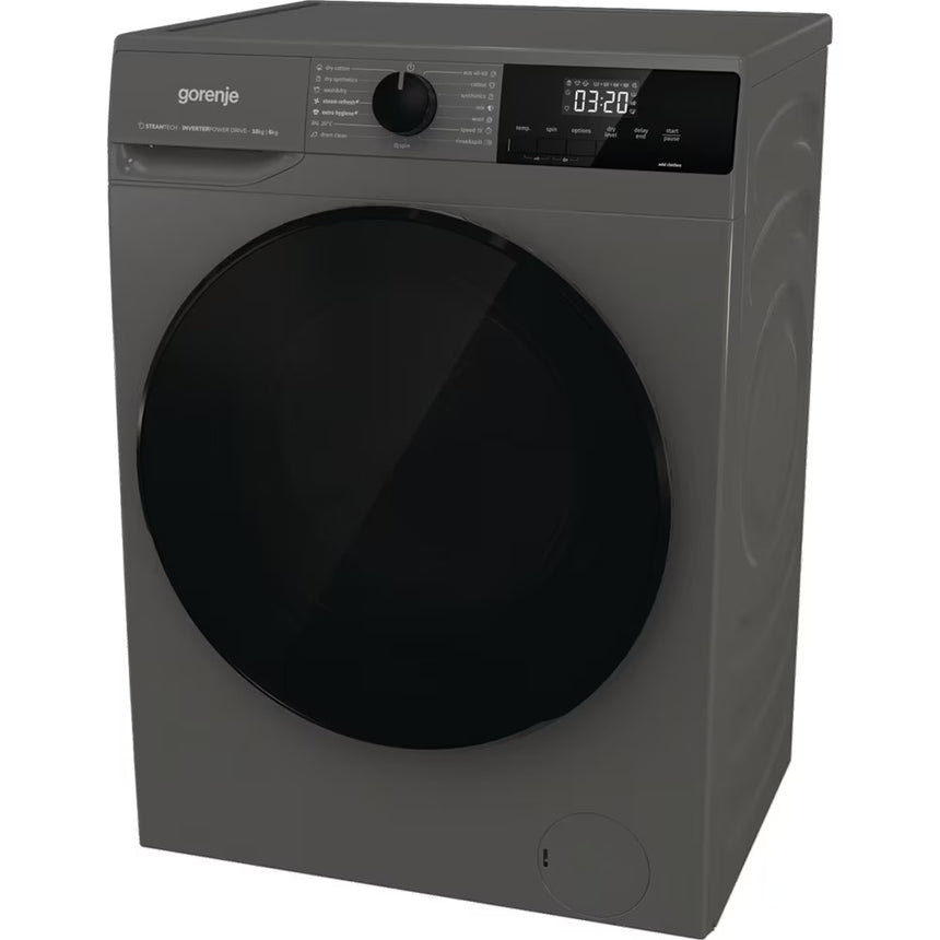 Masina de Spalat Rufe Frontala cu Uscator GORENJE WD2A164ADS/A, 10/6 kg, 1400 rpm, Clasa A/D, Gri