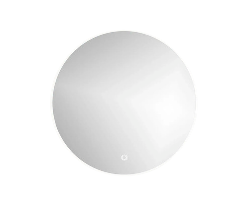 Oglinda Baie Cu Led Cordia Round Line Blacklight Ø 80 Cm Rama Alba Senzor Touch Ip 44
