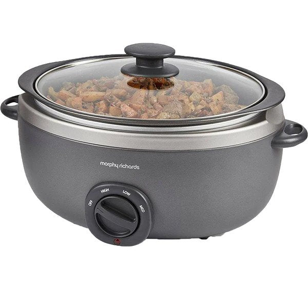 Multicooker MORPHY RICHARDS Titanium 461022EERROM, 6.5l, 290W, 3 programe, Negru-Argintiu